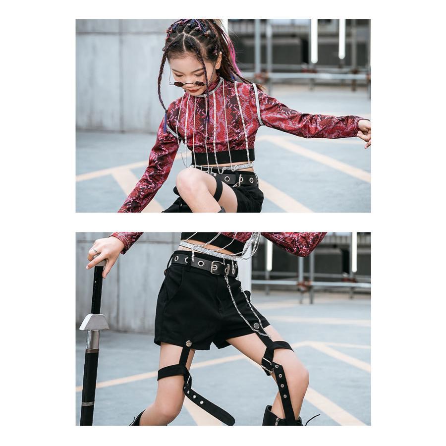 ２点で11o円OFF！【本日限定】チアガール ダンスウェア キッズ ダンス衣装 女子 ガールズ 子供服 ヒップホップ セットアップ HIPHOP ジャズダンス 応援団 チアステージ衣装 練習着