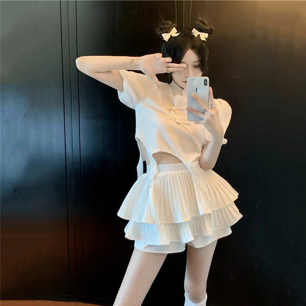 Qoo10] 可愛い 夏服 セットアップ 韓国風 萌え