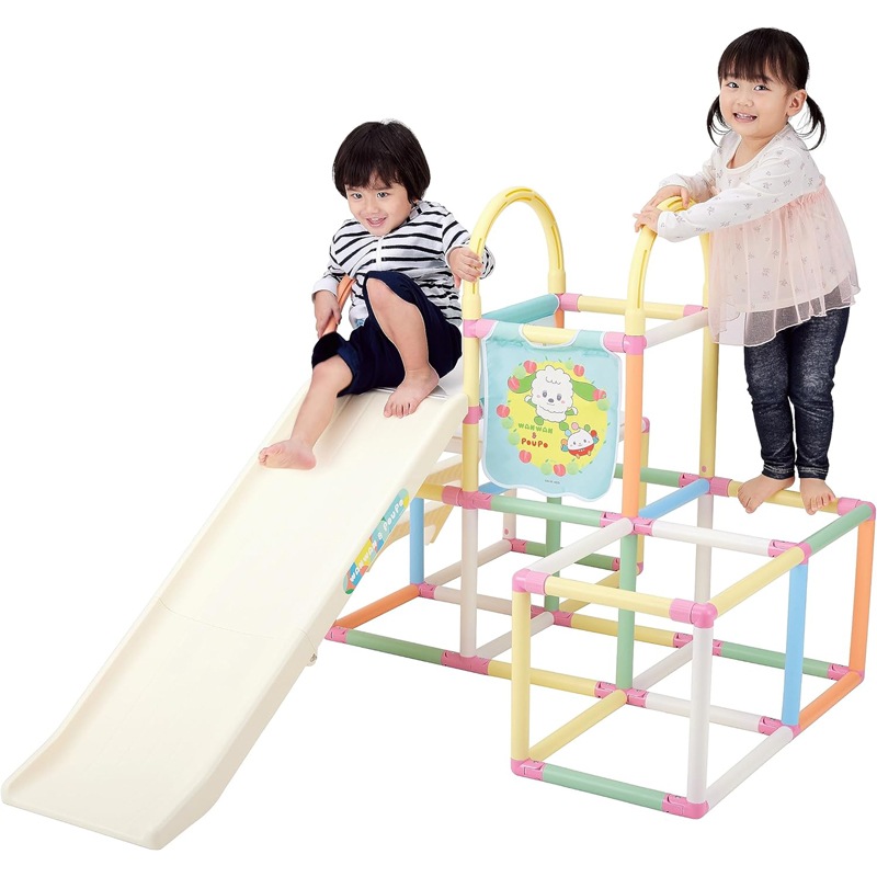 野中製作所 ジャングルジム ワンワンとぽぅぽ おりたたみ ロングスロープジム