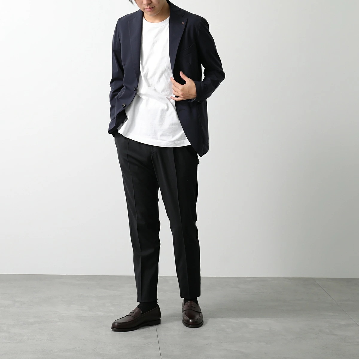 CROCKETT&JONES クロケットアンドジョーンズ ローファー Boston ボストン 28363A G12C2 メンズ シティソール グレインレザー ワイズE 革靴 BLACK