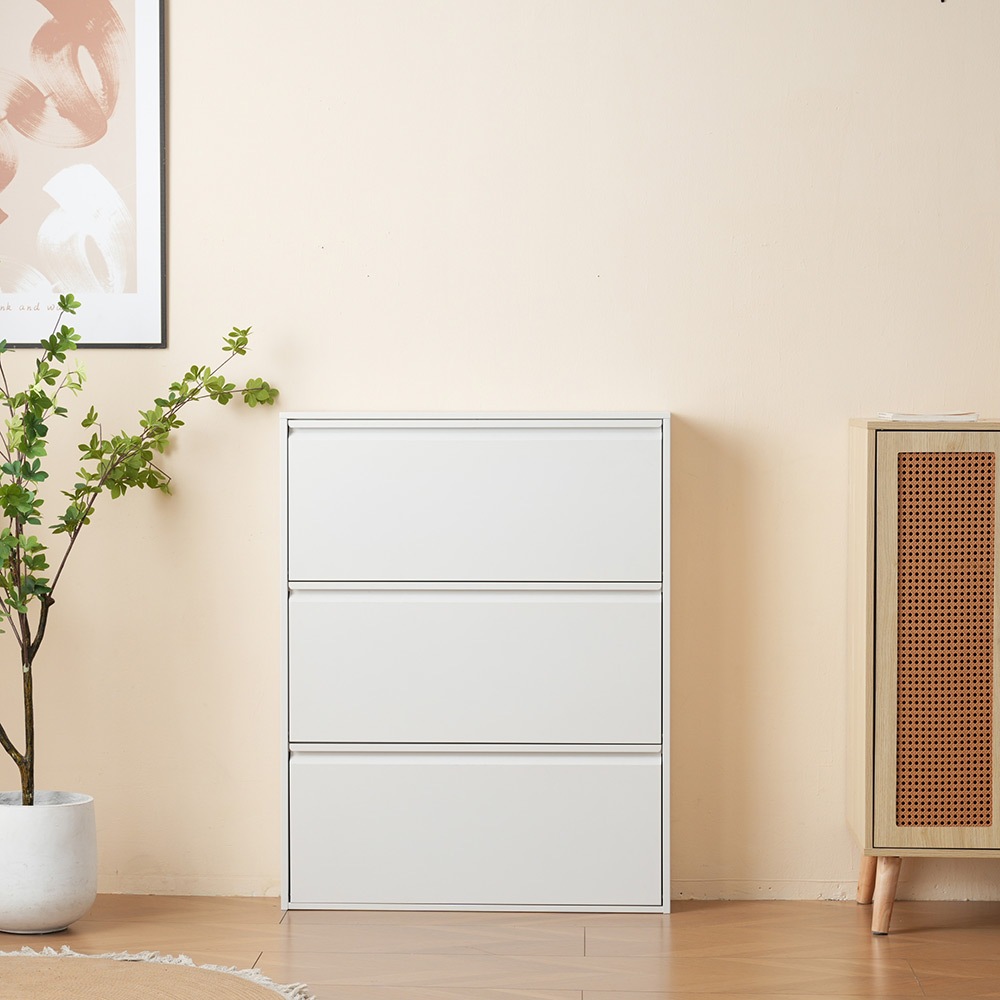 シューズラック スリム 靴箱 シューズボックス 下駄箱 省 スペース 超薄型 3段 シューズラック くつ箱 靴入れ 収納ラック エントランス 靴収納 靴収納棚 木製下駄箱 一人暮らし おしゃれ 超スリ