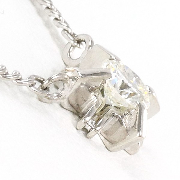 PT850 プラチナ ネックレス ダイヤ 0.22 SI1 鑑定書 約42cm ジュエリー 中古 PT850 プラチナ ネックレス ダイヤ 0.22 SI1 鑑定書 約42cm ジュエリー 中古