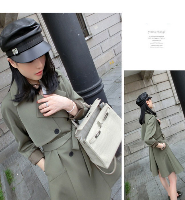 レディース服 女性 秋服 ダブルボタン 韓国風 ファッション コート アウター トレンチコート ロング ブラック カーキ 優雅 ゆったり 通勤 大人 洗練 大きいサイズ レディース服 女性 秋服 ダブルボタン 韓国風 ファッション コート アウター トレンチコート ロング ブラック カーキ 優雅 ゆったり 通勤 大人 洗練 大きいサイズ