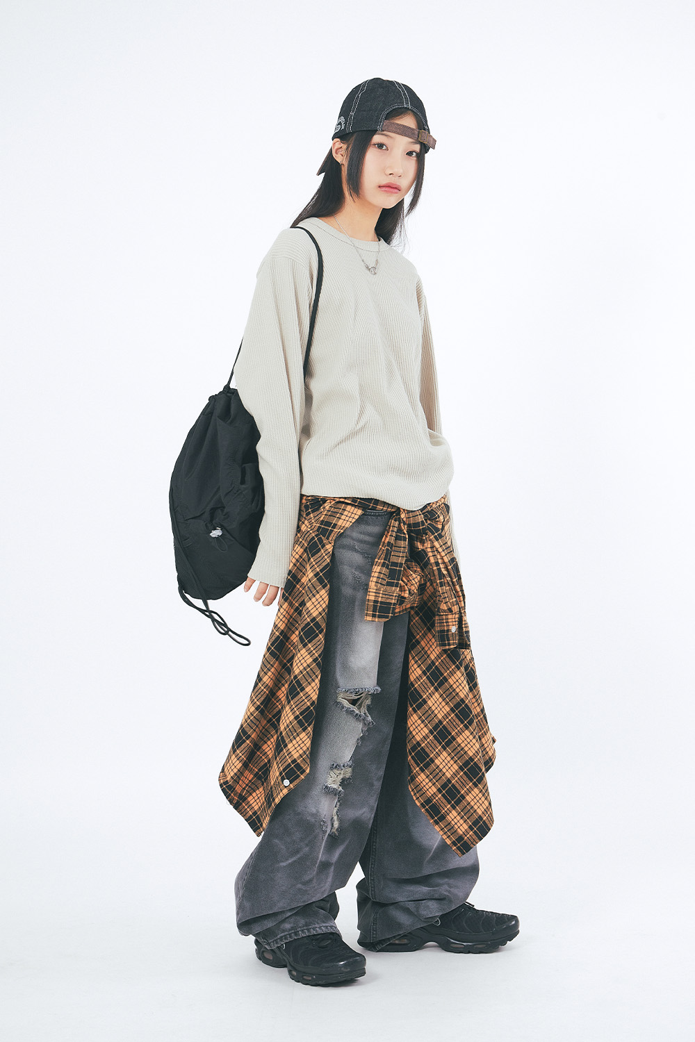 Waffle Slab Round Neck Long Sleeves 3色 新商品 韓国人気 肝節期 日常服 デイリー カップルアイテム ストリートファッション 贈り物 学生 大学生 Waffle Slab Round Neck Long Sleeves 3色 新商品 韓国人気 肝節期 日常服 デイリー カップルアイテム ストリートファッション 贈り物 学生 大学生