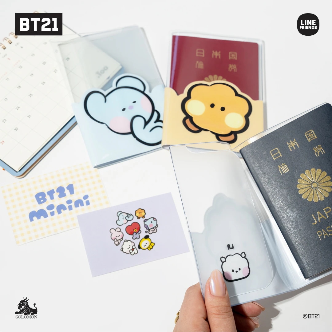 Qoo10] BT21 BT 21 minini パスポートケー