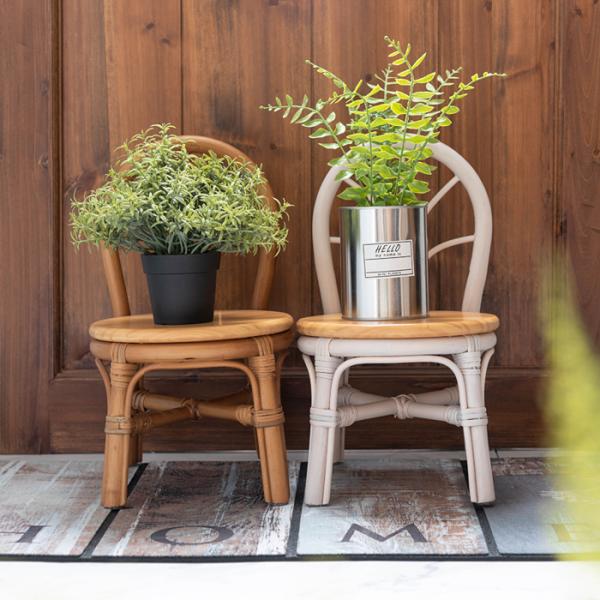 花瓶台 フラワースタンド プランター台 インテリア 装飾 土台 置き場 チェアー型 椅子型 おしゃれ 北欧 かわいい インテリア オブジェ ナチュラル カントリー