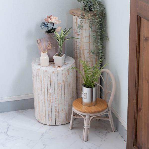 花瓶台 フラワースタンド プランター台 インテリア 装飾 土台 置き場 チェアー型 椅子型 おしゃれ 北欧 かわいい インテリア オブジェ ナチュラル カントリー