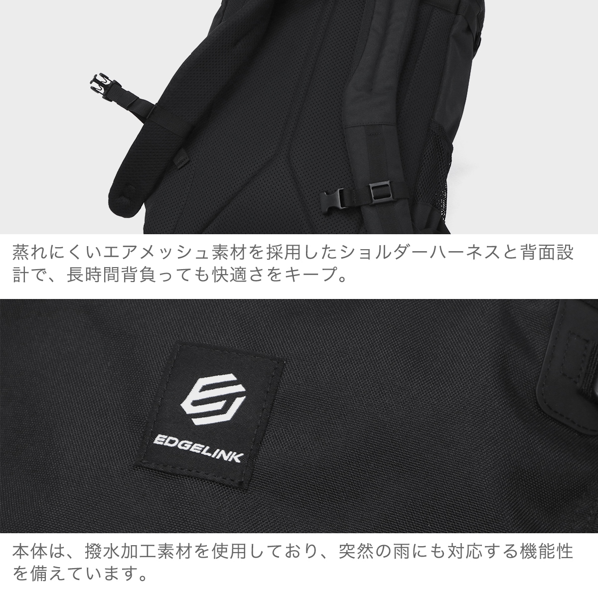 リュック メンズ レディース 大容量 通学 軽量 中学生 高校生 スクエア 撥水 B4 31L PARKWISE Boxpack 60282