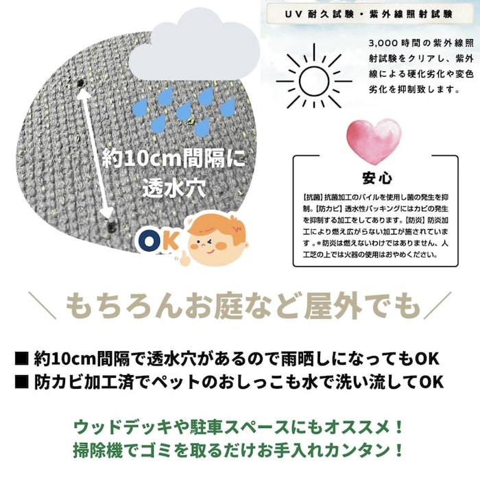 高級人工芝 pavo スタンダード30 幅1m長さ1mロール 芝丈30mm お庭 グリーン 庭 ベランダ テラス ガーデン