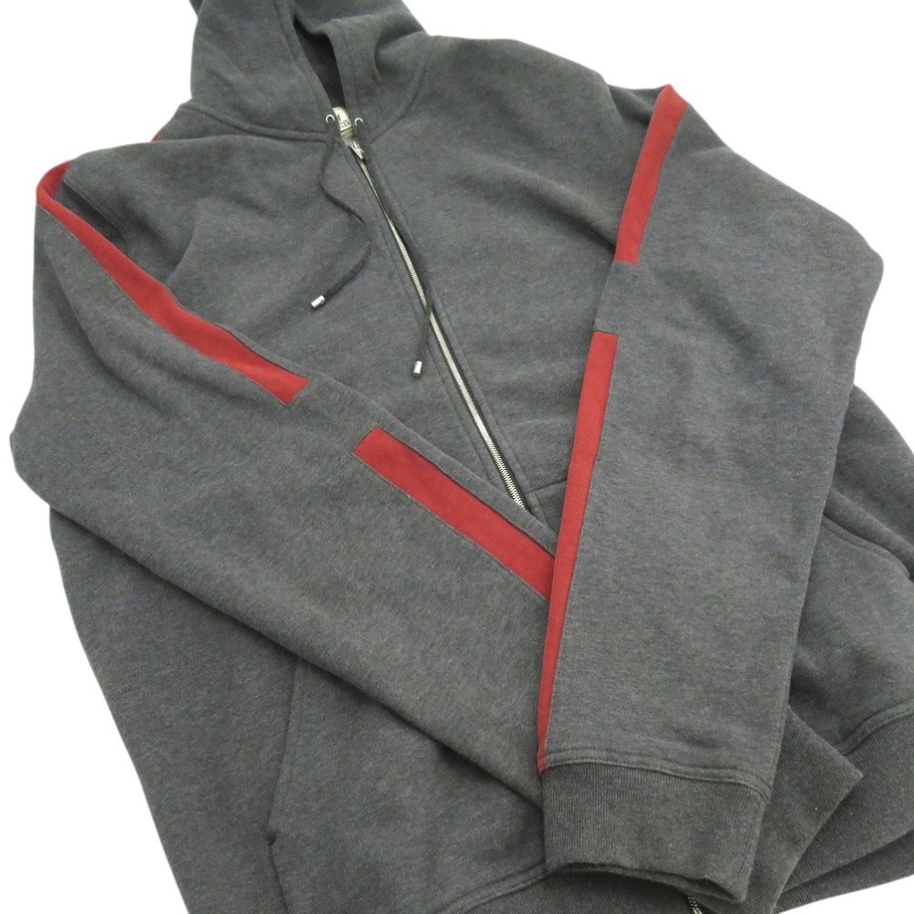 美品 ジップ フード スウェット 647610JA82XL パーカー コットン/コットン グレー 1133【中古】 メンズ