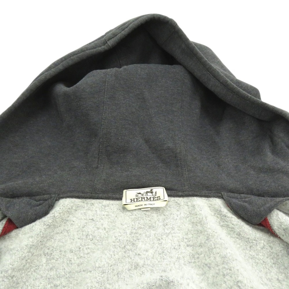 美品 ジップ フード スウェット 647610JA82XL パーカー コットン/コットン グレー 1133【中古】 メンズ