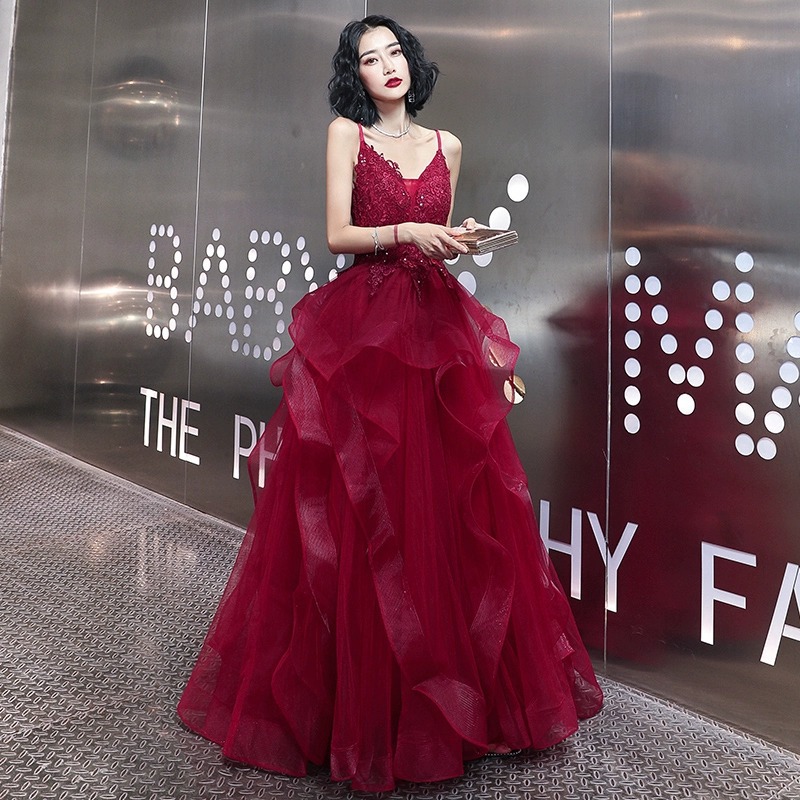 カラードレス ウェディングドレス 結婚式ドレス 刺繍付きアシンメトリー ミニドレス(カラードレス)ウェディングドレス 赤 結婚式ドレス-590 カラードレス ウェディングドレス 結婚式ドレス 刺繍付きアシンメトリー ミニドレス(カラードレス)ウェディングドレス 赤 結婚式ドレス-590