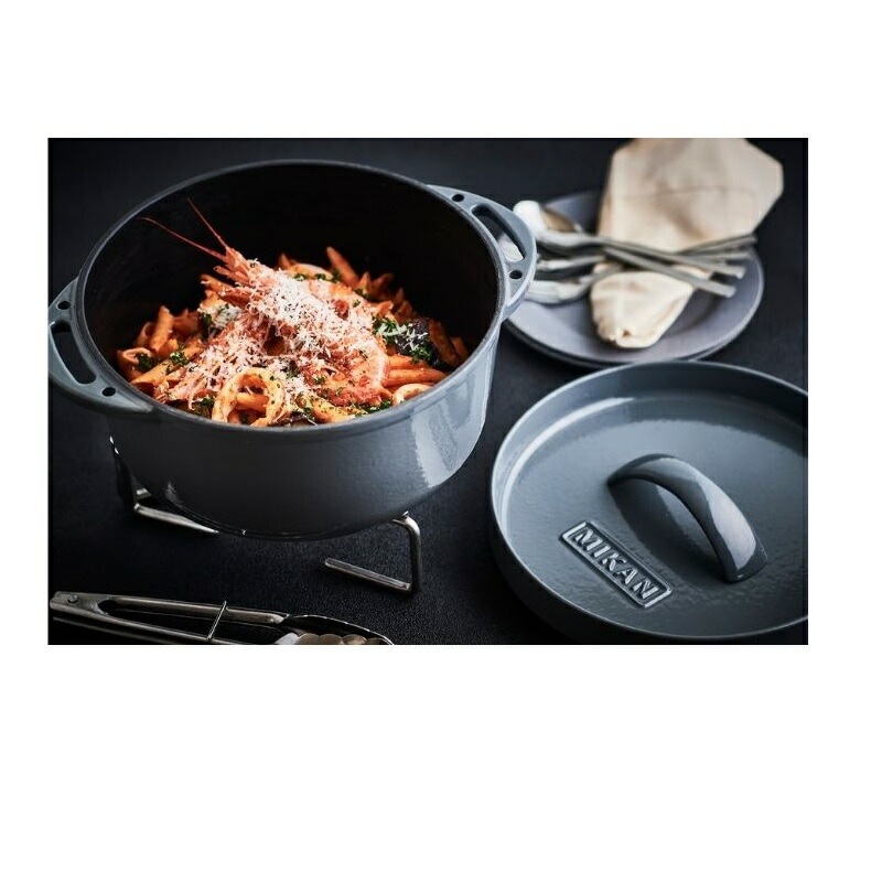 MIMONA MIKAN ホーロー ダッチオーブン グレー MKN046 【公式通販】