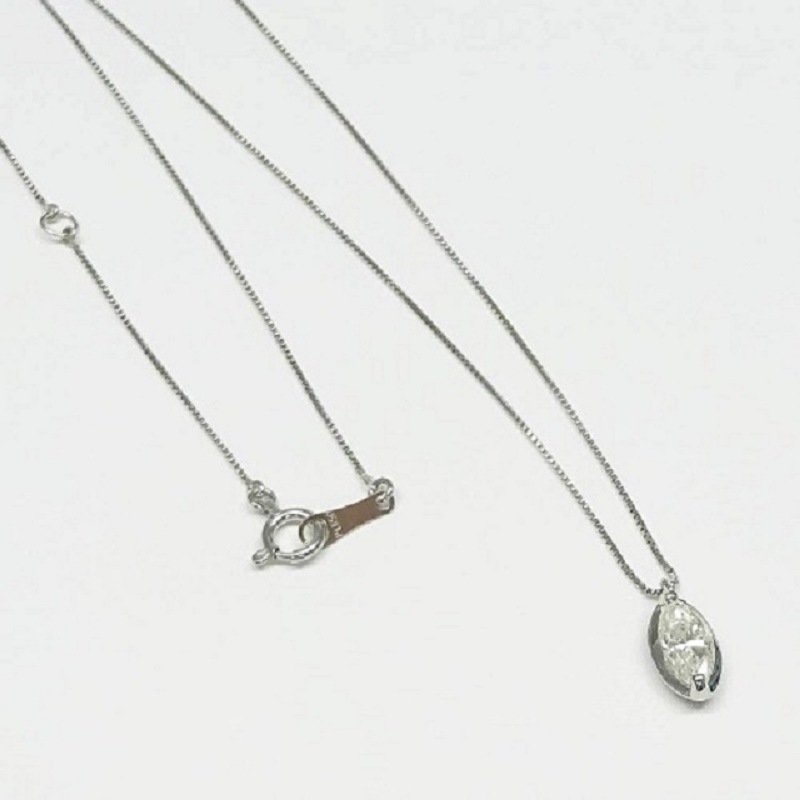 プラチナダイヤモンドネックレス一粒 : 腕時計・アクセサリー 正規店新品
