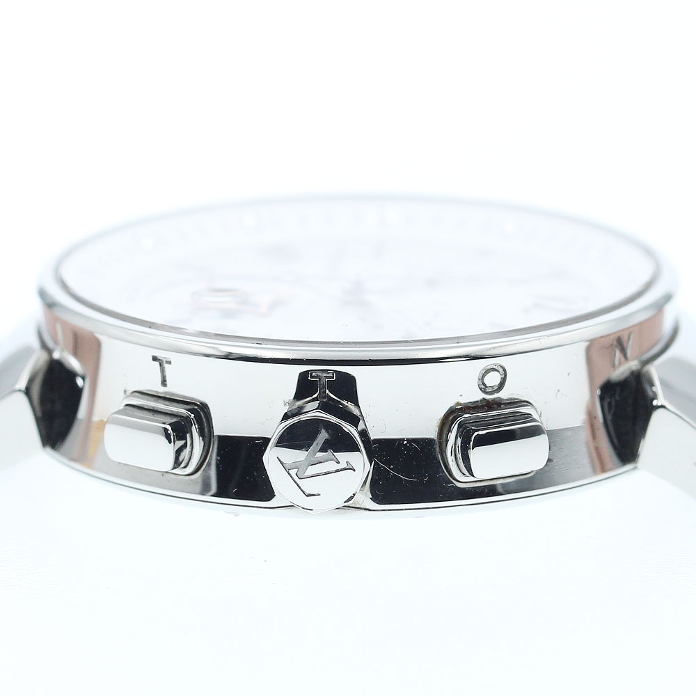 ルイ・ヴィトン LOUIS VUITTON Q8G00 タンブール ムーンスター デイト クロノグラフ クォーツ レディース 良品 箱・保証書付き_880797【中古】 ルイ・ヴィトン LOUIS VUITTON Q8G00 タンブール ムーンスター デイト クロノグラフ クォーツ レディース 良品 箱・保証書付き_880797【中古】