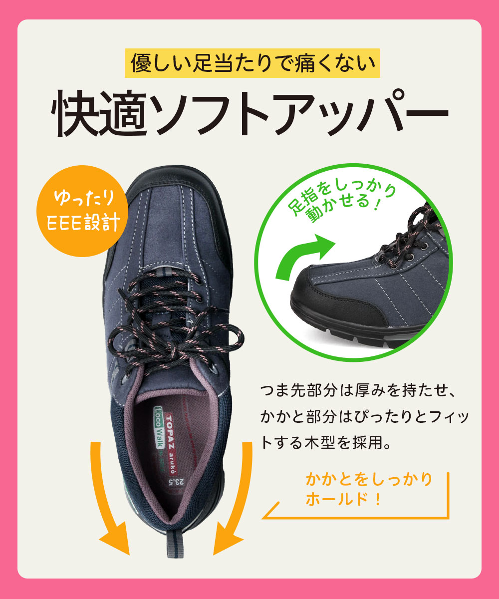 ウォーキングシューズ レディース 通勤 3e 幅広 スニーカー コンフォートシューズ おしゃれ 歩きやすい 軽量 軽い 疲れにくい 履きやすい ファスナー 小さいサイズ 大きいサイズ 7402