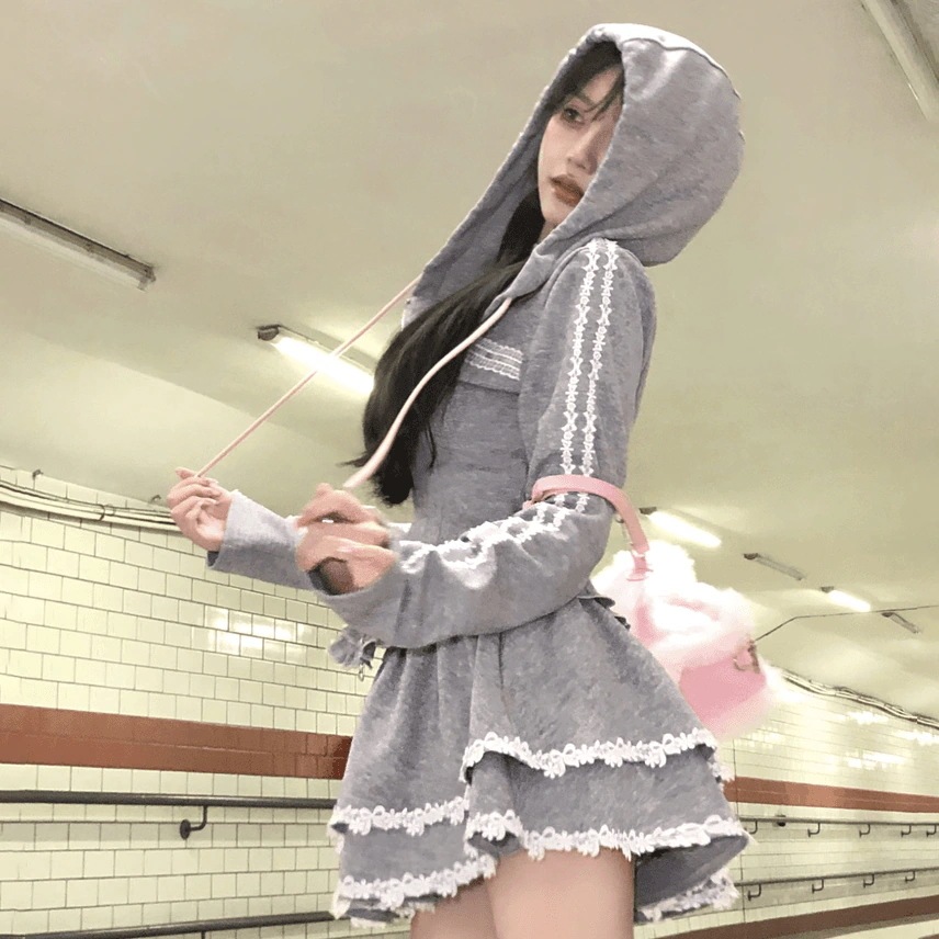 2025秋作デザイン感ジャージ長袖パーカーセットアップレディーススウェット上下セット