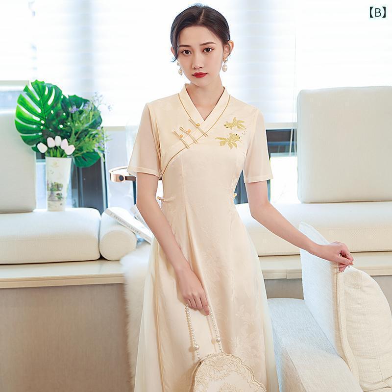 チャイナドレス レディース パーティー イベント フォーマル お呼ばれ コスプレ 大きいサイズ ワンピース 夏 エレガント ミモレ丈 半袖 ブラック ホワイト スタンドカラー レトロ 斜め襟 おしゃれ チャイナドレス レディース パーティー イベント フォーマル お呼ばれ コスプレ 大きいサイズ ワンピース 夏 エレガント ミモレ丈 半袖 ブラック ホワイト スタンドカラー レトロ 斜め襟 おしゃれ