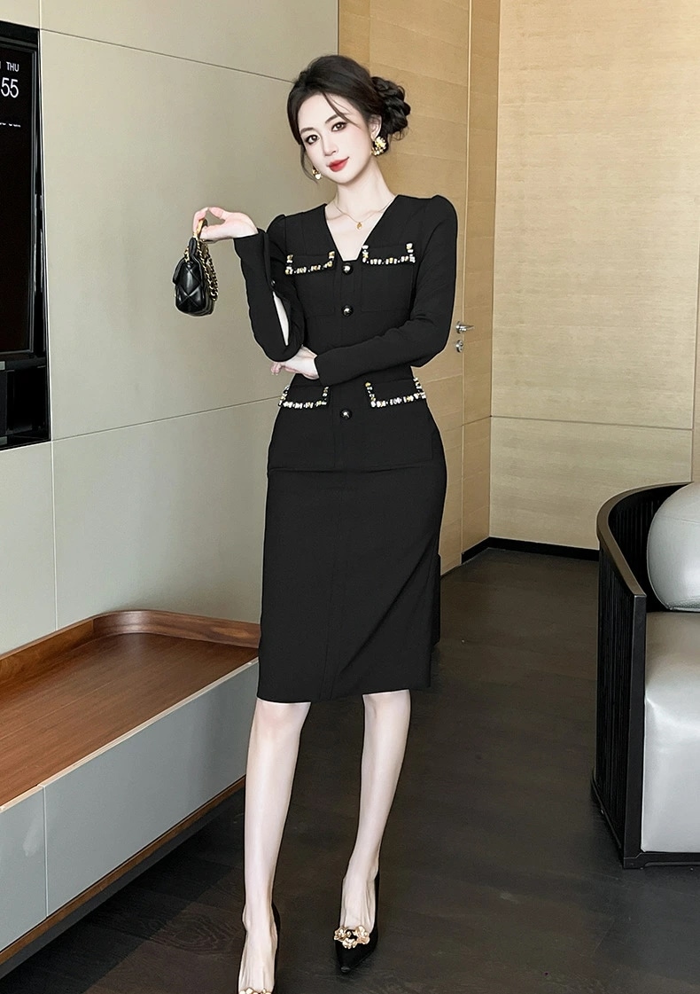 新作2025 タイトワンピース 姫系ワンピース シンプル ワンピース