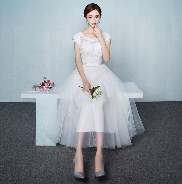 二次会ウェディングドレス結婚式ウェディングドレス披露宴ドレスウエディングドレスミニ