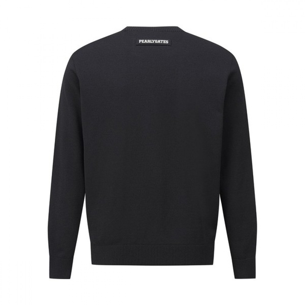 [パリゲイツ] メンズビッグロゴ柄長袖ニット