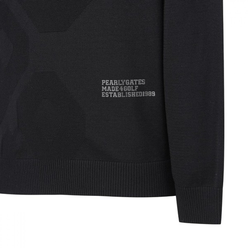 [パリゲイツ] メンズビッグロゴ柄長袖ニット