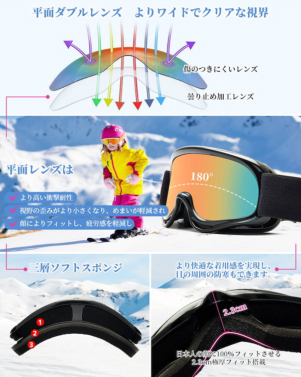 SMITH ゴーグル 青/黒 フレーム付き 収納袋付き