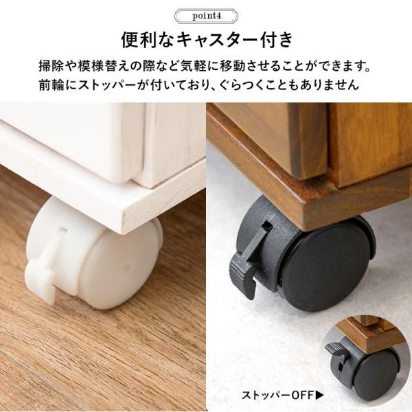 9段チェスト 引き出し多段収納 B4収納 キャスター ネームプレート付 アンティーク風 すきま コンパクト 書類 小物 整理