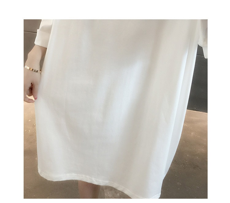 ワンピース チュニック 白シャツ 白トップス Tシャツワンピース ミニ ミニ丈 ショート丈 袖あり 7分袖 七分袖 ドロップショルダー ラウンドネック 襟付き ビッグ襟 ビッグカラー ワイド ワンピース チュニック 白シャツ 白トップス Tシャツワンピース ミニ ミニ丈 ショート丈 袖あり 7分袖 七分袖 ドロップショルダー ラウンドネック 襟付き ビッグ襟 ビッグカラー ワイド