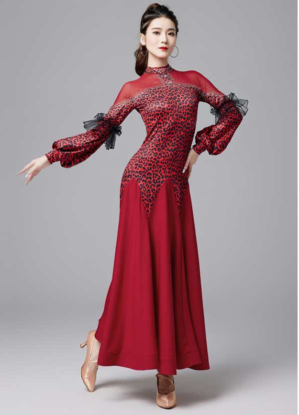 【 2025】社交ダンス ドレス 社交ダンス 衣装 ワンピース モダン スタンダード ルンバ レッスン着 長袖 広がる裾 ヒョウ柄 ワルツ専用 練習着 発表会 ストレッチ 団体 レッド 【 2025】社交ダンス ドレス 社交ダンス 衣装 ワンピース モダン スタンダード ルンバ レッスン着 長袖 広がる裾 ヒョウ柄 ワルツ専用 練習着 発表会 ストレッチ 団体 レッド