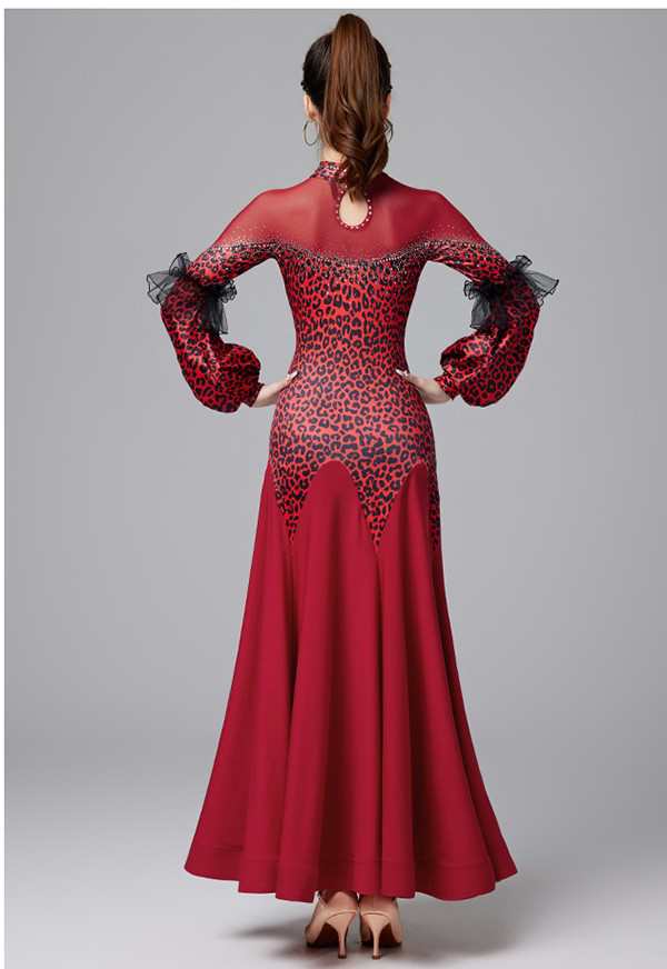 【 2025】社交ダンス ドレス 社交ダンス 衣装 ワンピース モダン スタンダード ルンバ レッスン着 長袖 広がる裾 ヒョウ柄 ワルツ専用 練習着 発表会 ストレッチ 団体 レッド 【 2025】社交ダンス ドレス 社交ダンス 衣装 ワンピース モダン スタンダード ルンバ レッスン着 長袖 広がる裾 ヒョウ柄 ワルツ専用 練習着 発表会 ストレッチ 団体 レッド