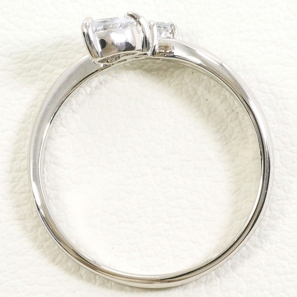 テイクアップ PT900 リング 指輪 8.5号 ホワイトサファイア ジュエリー 中古 テイクアップ PT900 リング 指輪 8.5号 ホワイトサファイア ジュエリー 中古