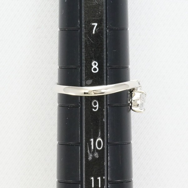 テイクアップ PT900 リング 指輪 8.5号 ホワイトサファイア ジュエリー 中古 テイクアップ PT900 リング 指輪 8.5号 ホワイトサファイア ジュエリー 中古