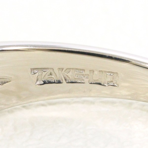 テイクアップ PT900 リング 指輪 8.5号 ホワイトサファイア ジュエリー 中古 テイクアップ PT900 リング 指輪 8.5号 ホワイトサファイア ジュエリー 中古