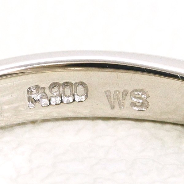 テイクアップ PT900 リング 指輪 8.5号 ホワイトサファイア ジュエリー 中古 テイクアップ PT900 リング 指輪 8.5号 ホワイトサファイア ジュエリー 中古