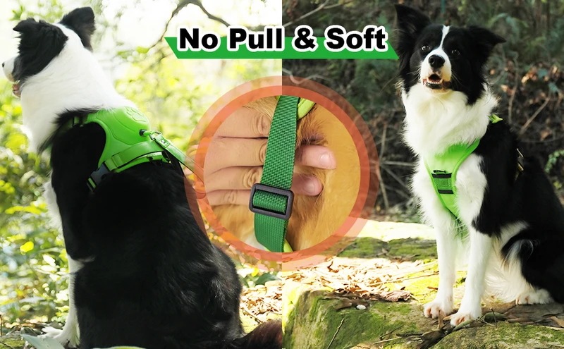 Atuban-犬用の格納式ハーネス,1つまたは2つのリーシュと1つの自動ロック付きの調節可能なウォーキング犬用ハーネス Atuban-犬用の格納式ハーネス,1つまたは2つのリーシュと1つの自動ロック付きの調節可能なウォーキング犬用ハーネス