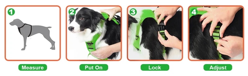 Atuban-犬用の格納式ハーネス,1つまたは2つのリーシュと1つの自動ロック付きの調節可能なウォーキング犬用ハーネス Atuban-犬用の格納式ハーネス,1つまたは2つのリーシュと1つの自動ロック付きの調節可能なウォーキング犬用ハーネス