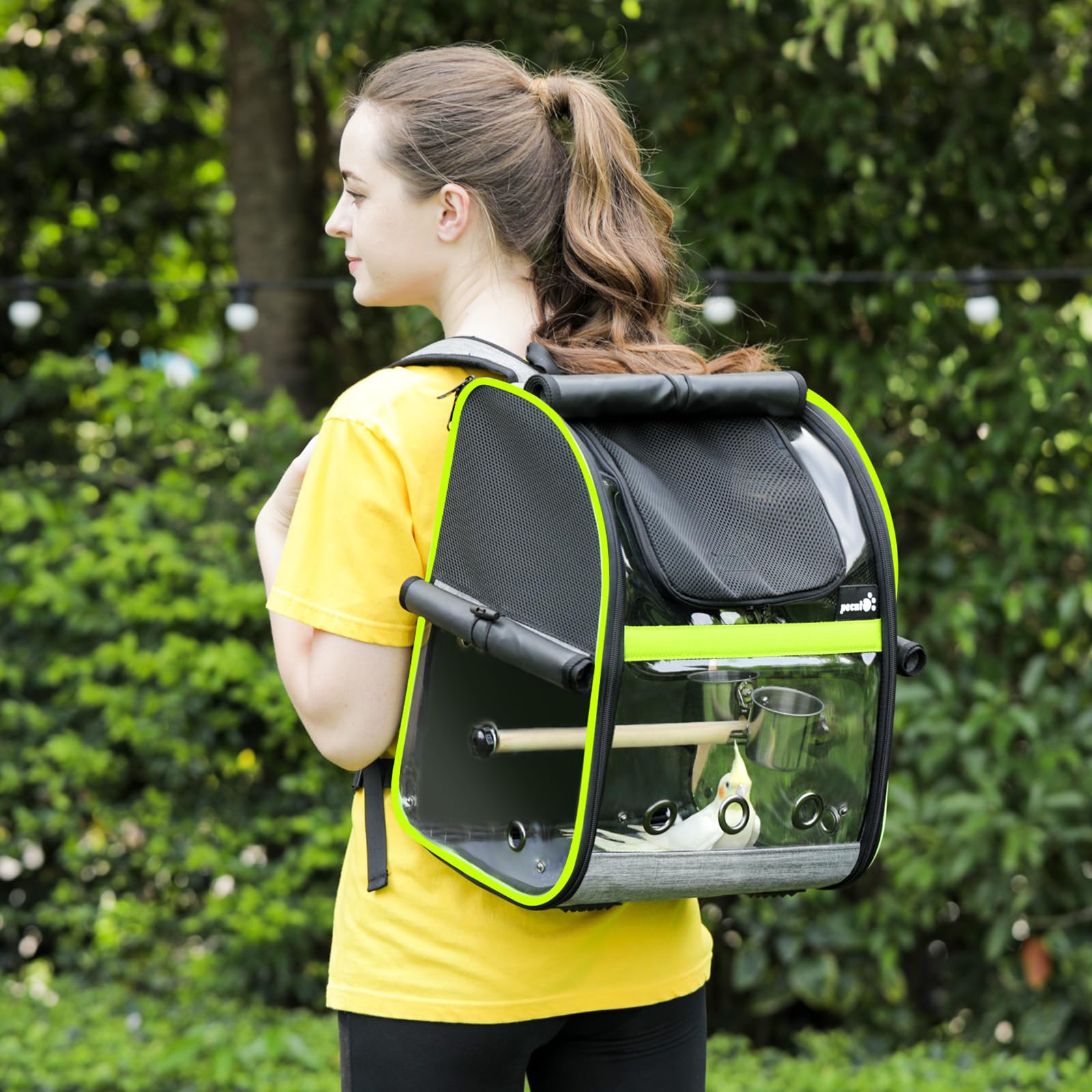 Pecute 鳥用 キャリーバッグ 鳥用 インコ キャリー リュック 鳥用 移動用 外出便利 可視窓付き 高さ調節可能な止まり木付き 餌入れ 防水パッド 軽量 折りたたみ式 散歩旅行避難用の鳥かご Pecute 鳥用 キャリーバッグ 鳥用 インコ キャリー リュック 鳥用 移動用 外出便利 可視窓付き 高さ調節可能な止まり木付き 餌入れ 防水パッド 軽量 折りたたみ式 散歩旅行避難用の鳥かご