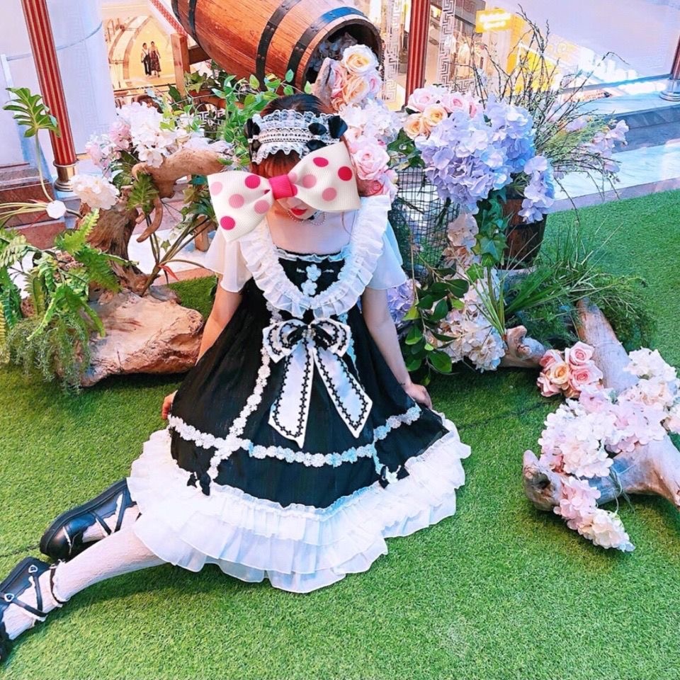 Lolitaダーク系花嫁ドレスお茶会ワンピース美しい黒洋装 最大 オフ