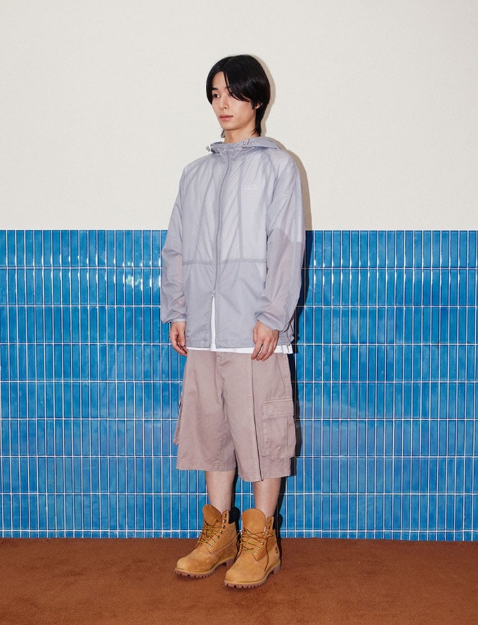 [1993studio] Symbol Logo Sheer Windbreaker