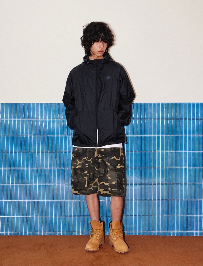 [1993studio] Symbol Logo Sheer Windbreaker