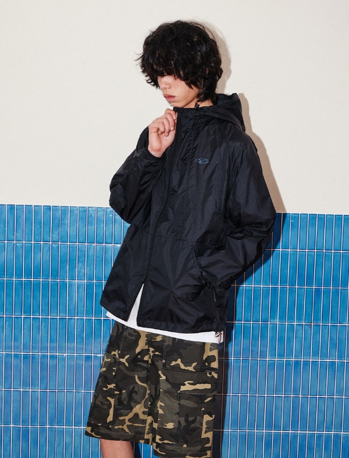 [1993studio] Symbol Logo Sheer Windbreaker