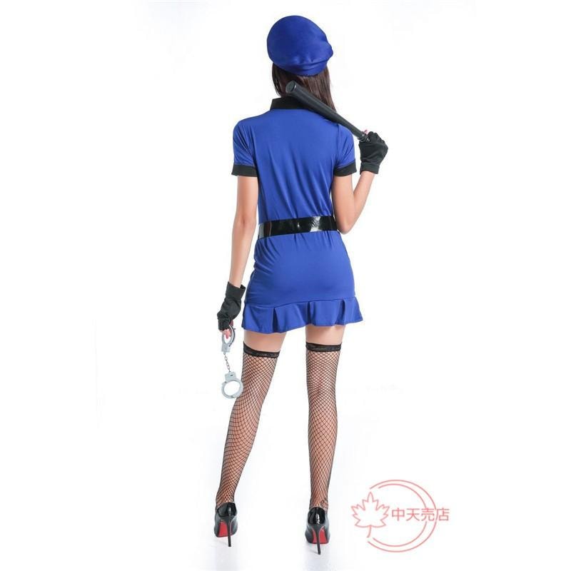 【本日限定】COSPLAY コスチューム キャラクター 大人用 婦人警官 舞台衣装 万聖節 セクシー バー ダンス パーティー仮装 ワンピース コスプレ 用具