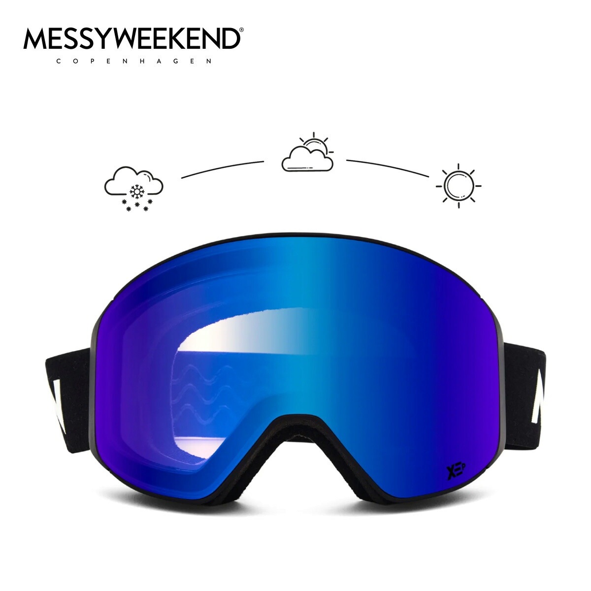 スキー・スノーボードアクセサリー MESSYWEEKEND CLEAR XEP Black Blue