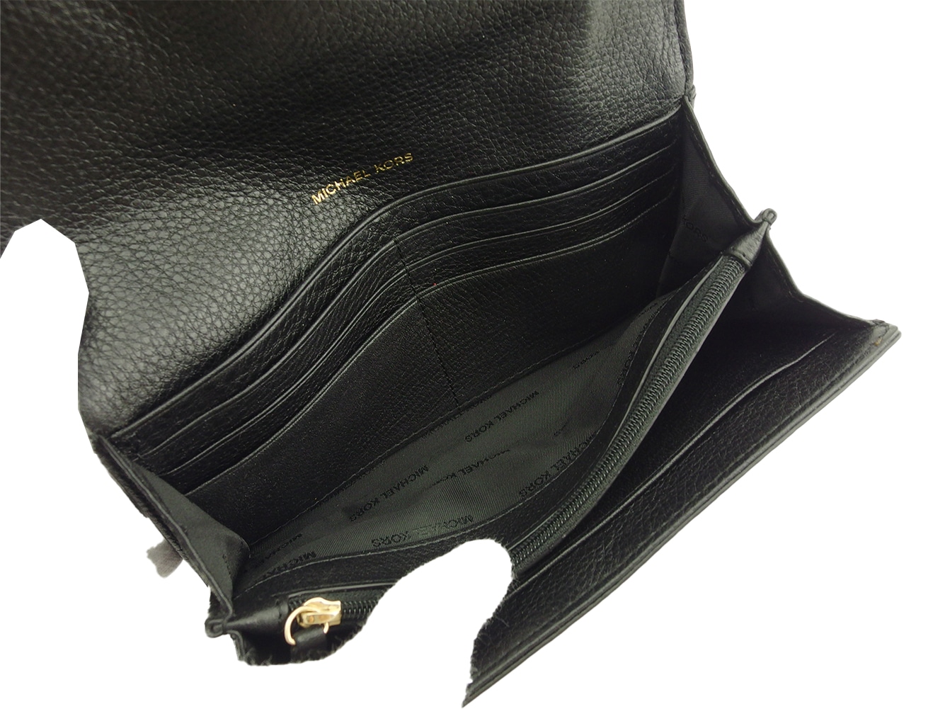 長財布 MKサークルロゴ ブラック レディース 中古 長財布 MKサークルロゴ ブラック レディース 中古