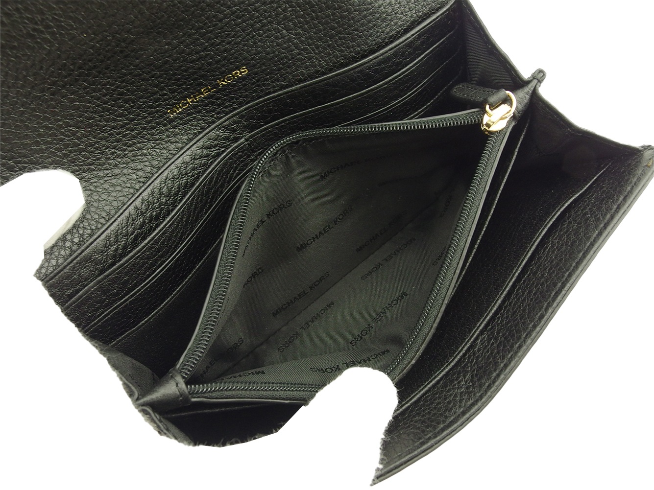 長財布 MKサークルロゴ ブラック レディース 中古 長財布 MKサークルロゴ ブラック レディース 中古