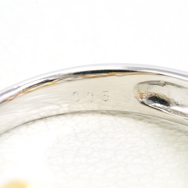K18 18金 WGYGPG リング 指輪 9.5号 ダイヤ 0.05 ジュエリー 中古