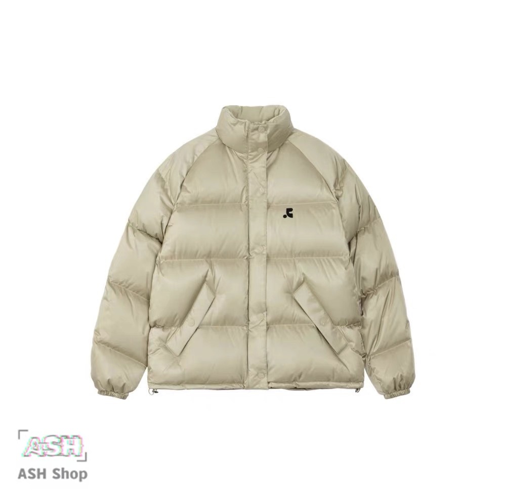 rest&recreatio nRR LOGO 無地 ミドル ボタン ダウンジャケット・コート [5カラー]