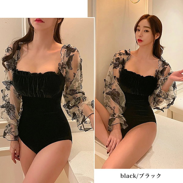 Qoo10] 水着 ワンピース水着 レースアップビキニ