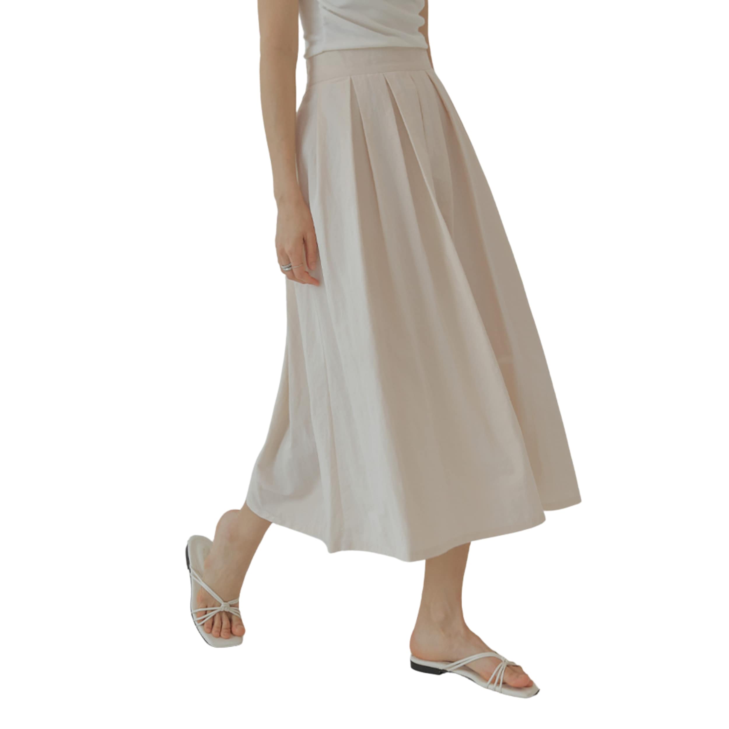 ナイロンプリーツ ロングスカートウエストゴム入り 韓国ファッション 韓国コーデ 夏服 フリーサイズ ナイロンプリーツ ロングスカートウエストゴム入り 韓国ファッション 韓国コーデ 夏服 フリーサイズ